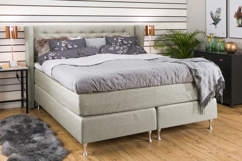 Cloud Komplet Sengepakke 160x200 - Beige - Møbler - Senge - Komplet sengepakke