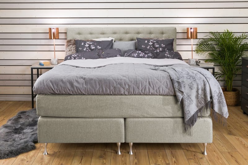 Cloud Komplet Sengepakke 160x200 - Beige - Møbler - Senge - Komplet sengepakke