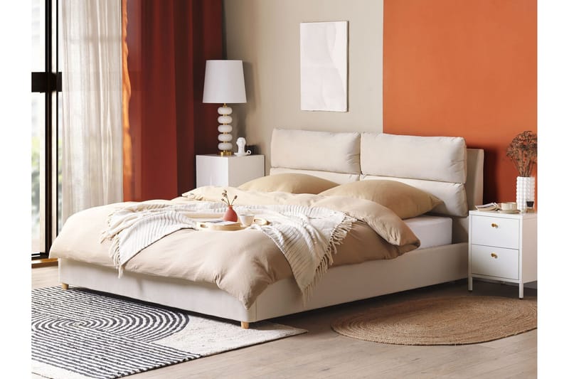 Daxxon Sengeramme 180x200 cm - Beige - Møbler - Senge - Sengeramme & sengestel