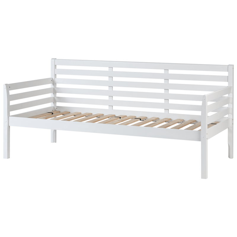 Daybed Theza Hvid - Hvid - Møbler - Senge - Gæsteseng & ekstraseng - Udtrækkelig seng