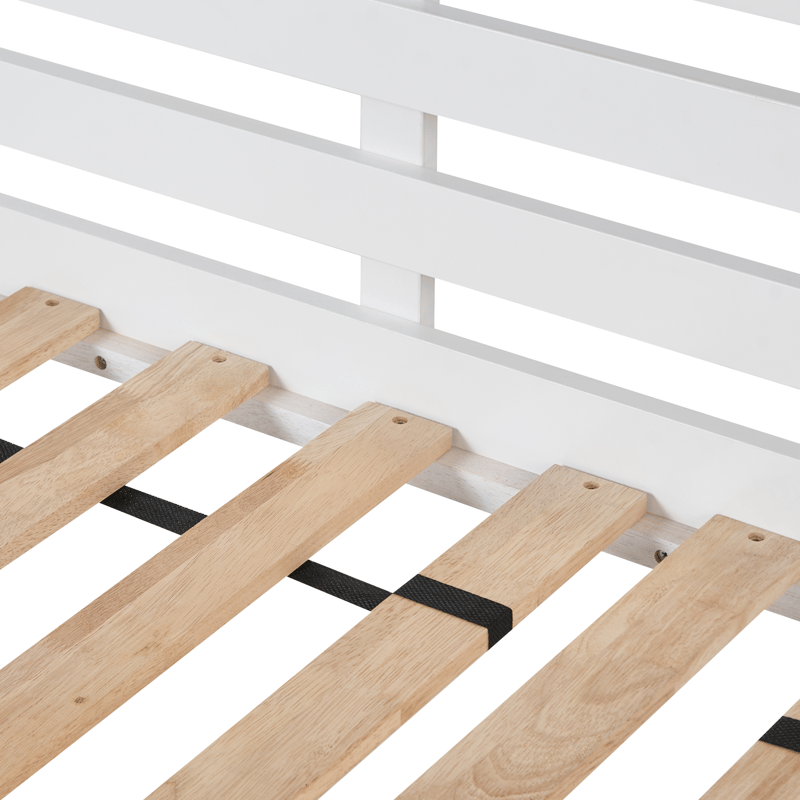 Daybed Theza Hvid - Hvid - Møbler - Senge - Gæsteseng & ekstraseng - Udtrækkelig seng