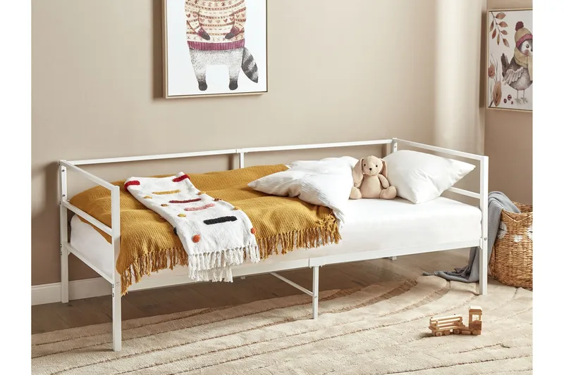 Dayven Sengeramme 90x200 cm - Hvid - Møbler - Senge - Sengeramme & sengestel