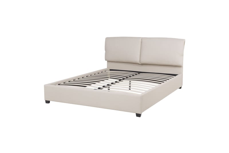 Deagan Sengeramme 140x200 cm, Beige/Mørkt træ