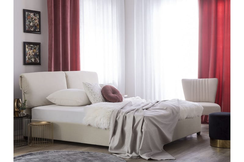 Deagan Vandseng 160x200 cm - Beige/Mørkt træ - Møbler - Senge - Vandseng