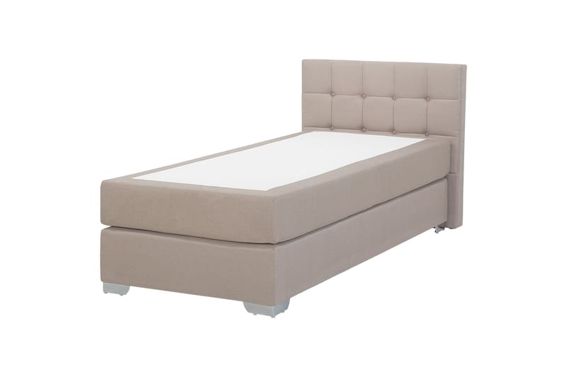 Denae Kontinentalseng 90x200 cm - Beige/Sølv - Møbler - Senge - Enkeltsenge