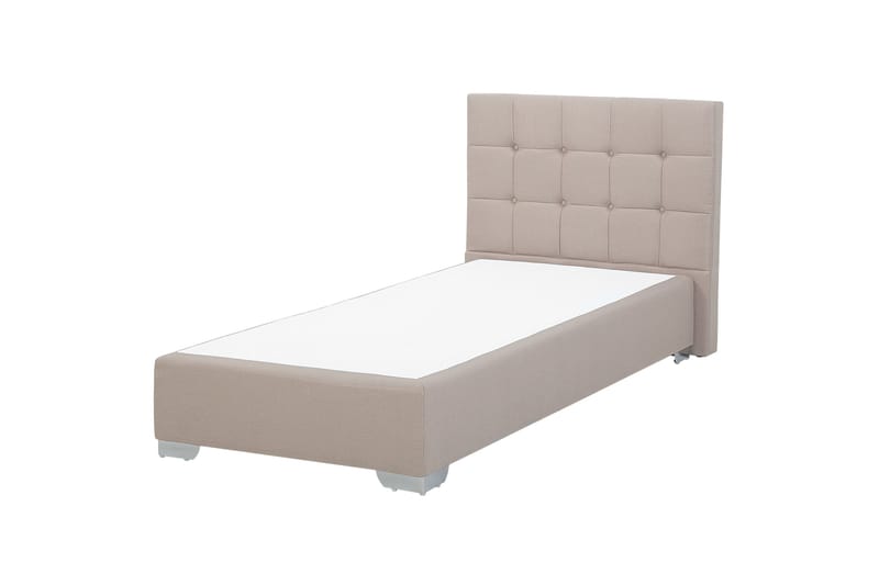 Denae Kontinentalseng 90x200 cm - Beige/Sølv - Møbler - Senge - Enkeltsenge