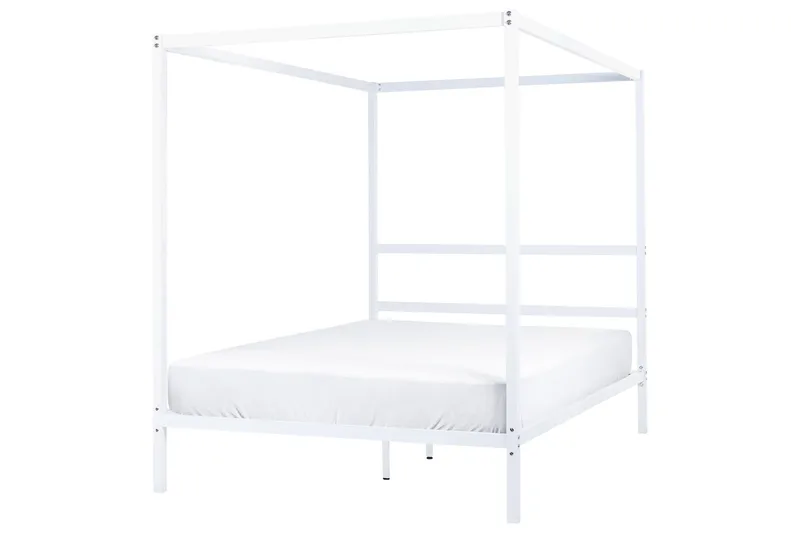 Denaya Himmelsseng 140x200 cm - Hvid - Møbler - Senge - Himmelseng