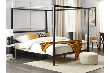 Denaya Himmelsseng 180x200 cm - Sort - Møbler - Senge - Himmelseng