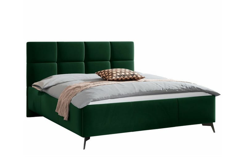 Derry Sengeramme 140x200 cm - Mørkegrøn - Sengeramme & sengestel