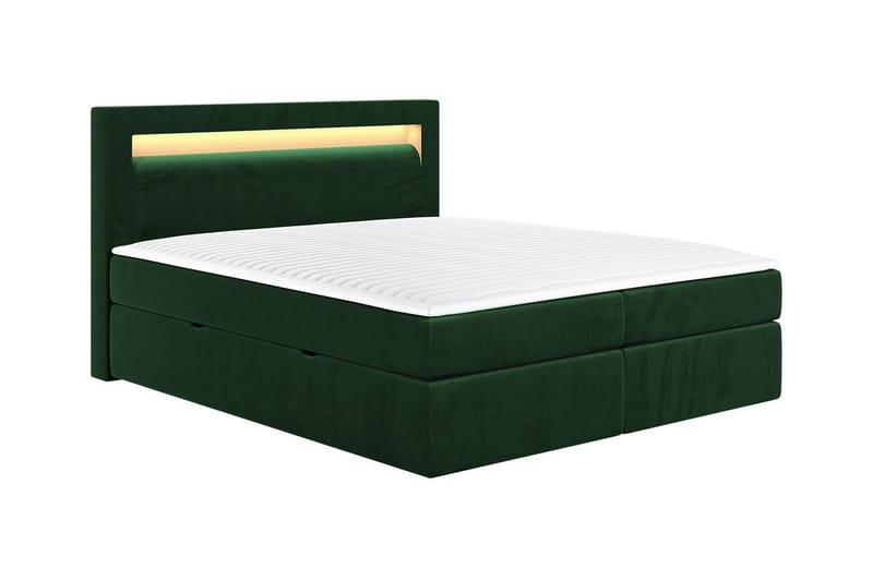 Derry Sengeramme 160x200 cm - Grøn - Sengeramme & sengestel