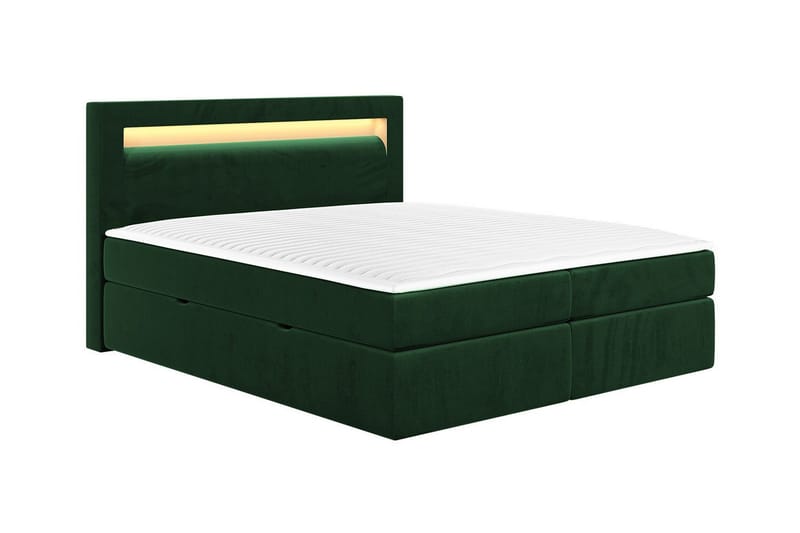 Derry Sengeramme 180x200 cm - Mørkegrøn - Sengeramme & sengestel