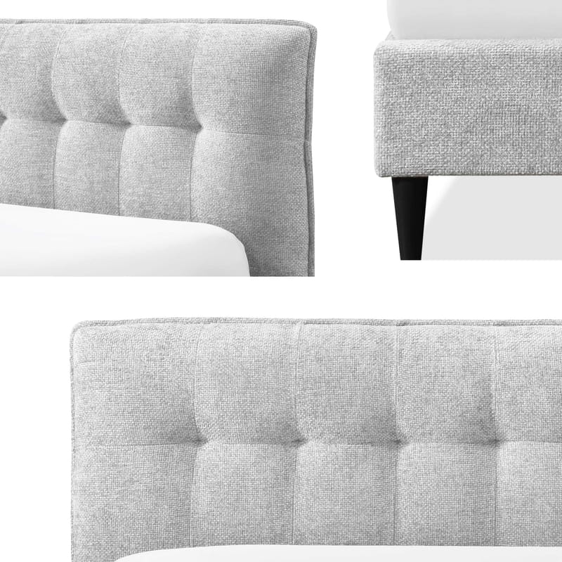 Deyros sengeramme 140x200 cm - grå - Møbler - Senge - Sengeramme & sengestel