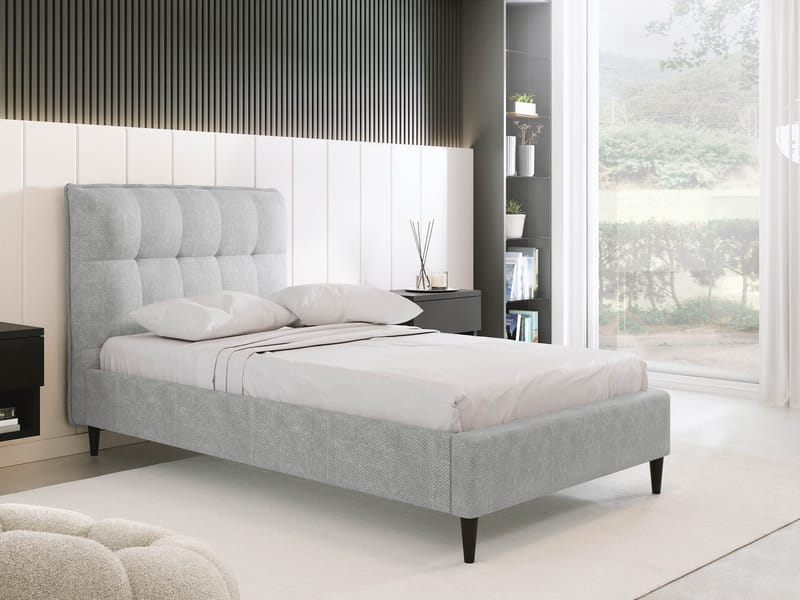 Deyros Sengeramme 90x200 cm - grå - Møbler - Senge - Sengeramme & sengestel