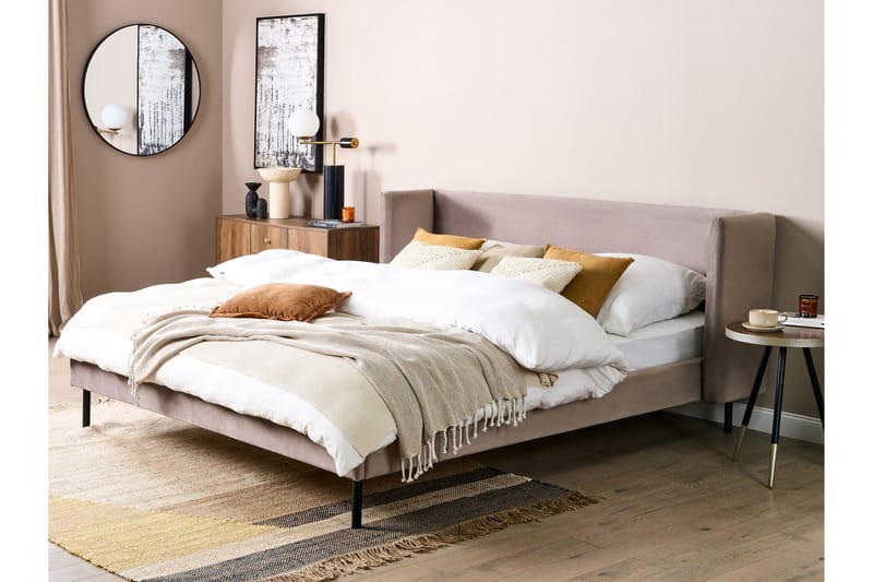 Diallo Sengeramme 180x200 cm - Taupe - Møbler - Senge - Sengeramme & sengestel
