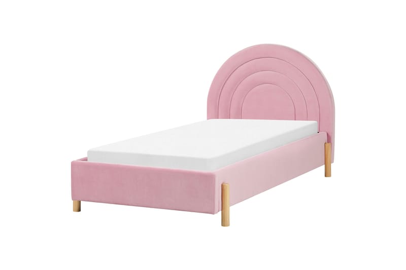 Diantha Sengeramme 90x200 cm, Rosa/Lyst træ