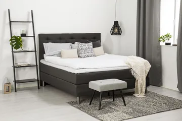 Diplomat Komplet Sengepakke 160x200 - Mørkegrå - Møbler - Senge - Komplet sengepakke