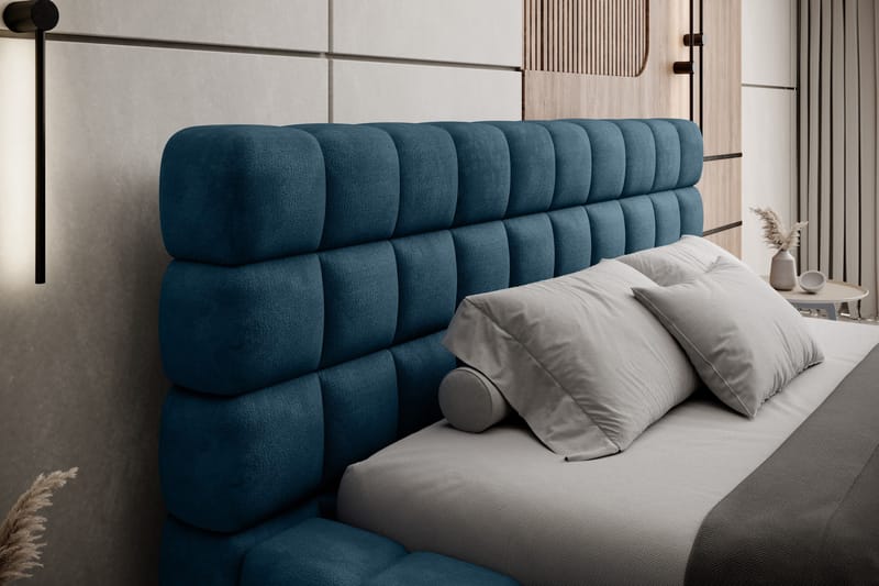 Dizzle Sengeramme 140x200 cm - Blå - Møbler - Senge - Sengeramme & sengestel