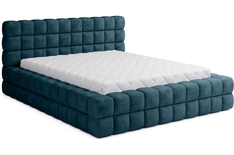 Dizzle Sengeramme 140x200 cm - Blå - Møbler - Senge - Sengeramme & sengestel