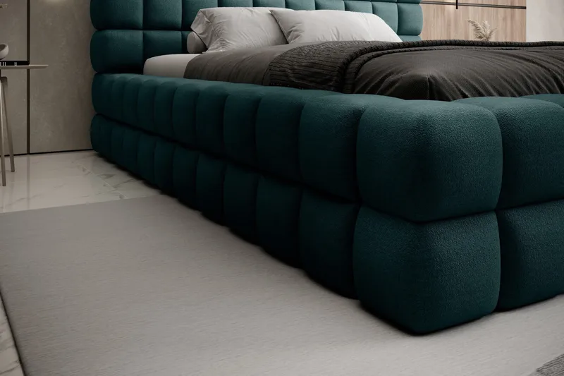 Dizzle Sengeramme 140x200 cm - Grøn - Møbler - Senge - Sengeramme & sengestel