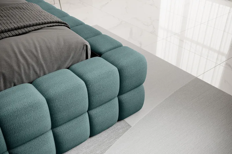 Dizzle Sengeramme 140x200 cm - Grøn - Møbler - Senge - Sengeramme & sengestel