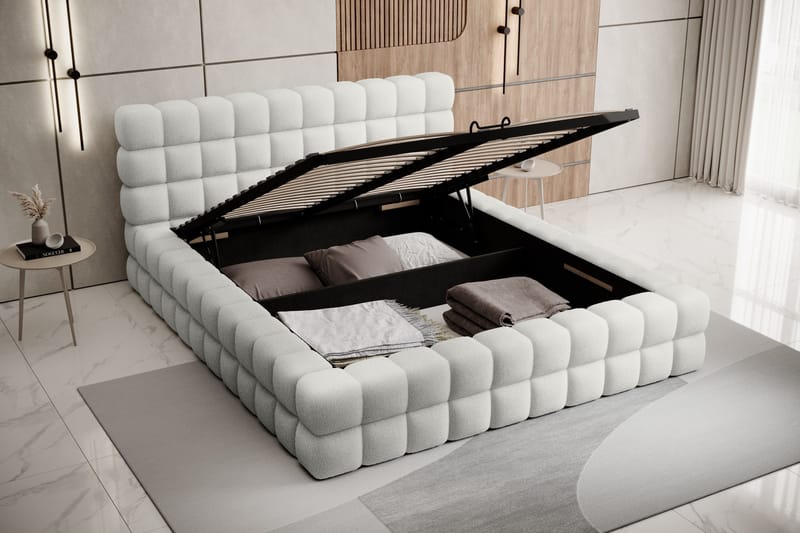 Dizzle Sengeramme 140x200 cm - Hvid - Møbler - Senge - Sengeramme & sengestel