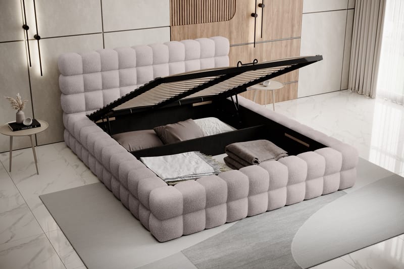 Dizzle Sengeramme 140x200 cm - Rosa - Møbler - Senge - Sengeramme & sengestel