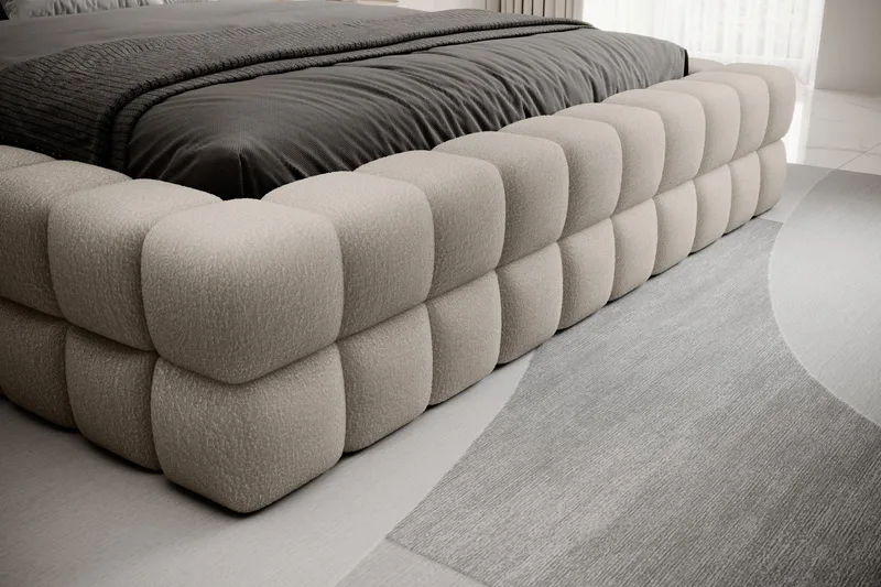 Dizzle Sengeramme 160x200 cm - Beige - Møbler - Senge - Sengeramme & sengestel