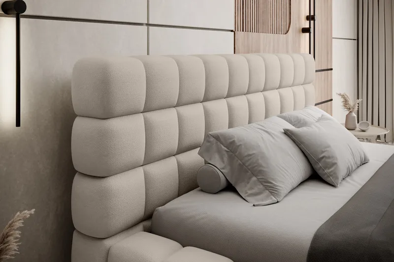 Dizzle Sengeramme 160x200 cm - Beige - Møbler - Senge - Sengeramme & sengestel