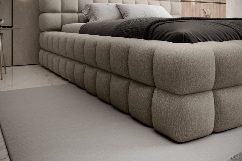 Dizzle Sengeramme 160x200 cm - Beige - Møbler - Senge - Sengeramme & sengestel