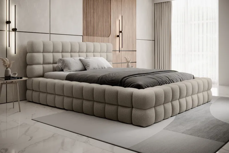 Dizzle Sengeramme 160x200 cm - Beige - Møbler - Senge - Sengeramme & sengestel