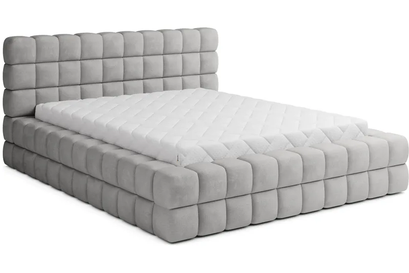 Dizzle Sengeramme 160x200 cm - Grå - Møbler - Senge - Sengeramme & sengestel