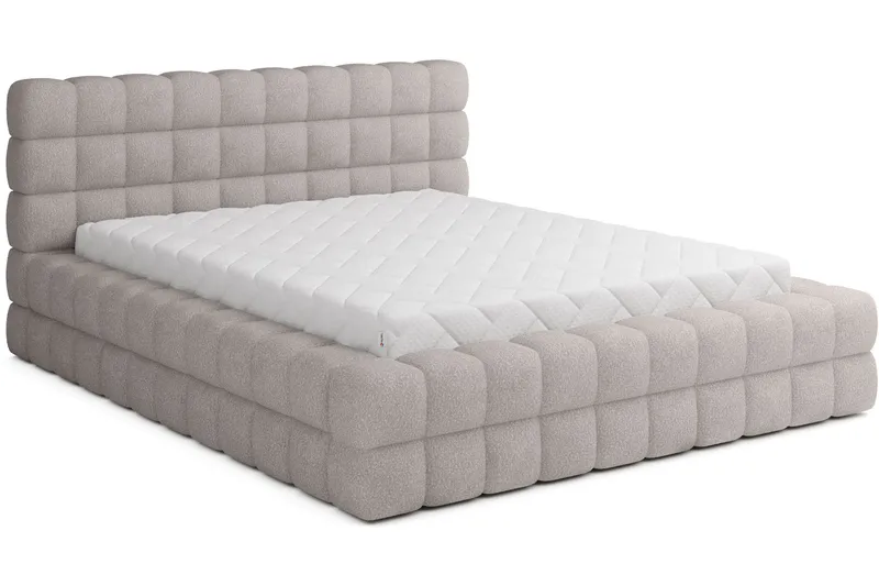 Dizzle Sengeramme 160x200 cm - Grå - Møbler - Senge - Sengeramme & sengestel