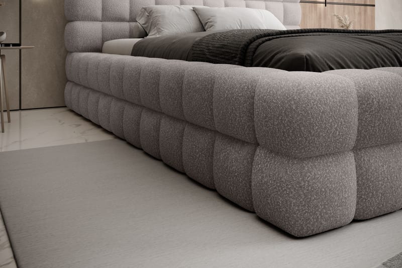 Dizzle Sengeramme 160x200 cm - Grå - Møbler - Senge - Sengeramme & sengestel