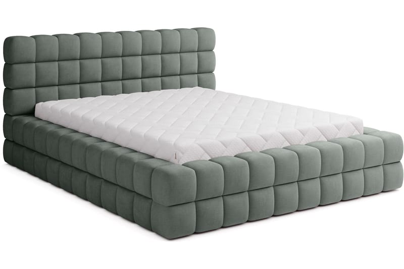 Dizzle Sengeramme 160x200 cm - Grøn - Møbler - Senge - Sengeramme & sengestel