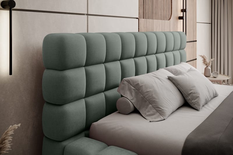 Dizzle Sengeramme 160x200 cm - Grøn - Møbler - Senge - Sengeramme & sengestel