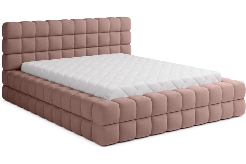 Dizzle Sengeramme 160x200 cm - Rosa - Møbler - Senge - Sengeramme & sengestel