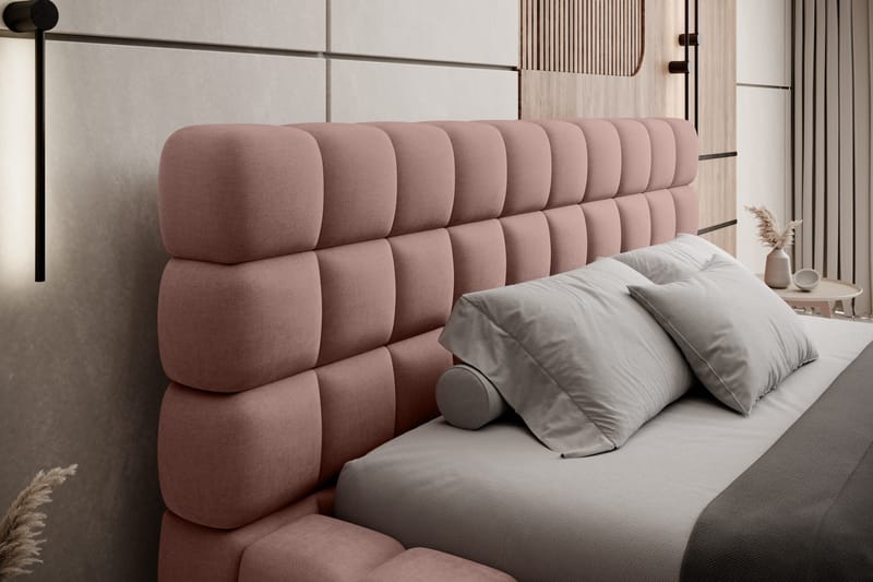 Dizzle Sengeramme 160x200 cm - Rosa - Møbler - Senge - Sengeramme & sengestel