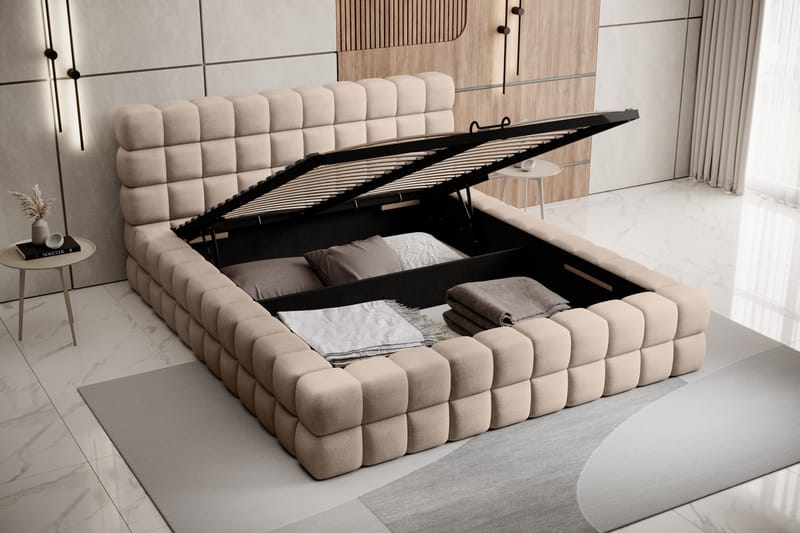 Dizzle Sengeramme 180x200 cm - Beige - Møbler - Senge - Sengeramme & sengestel
