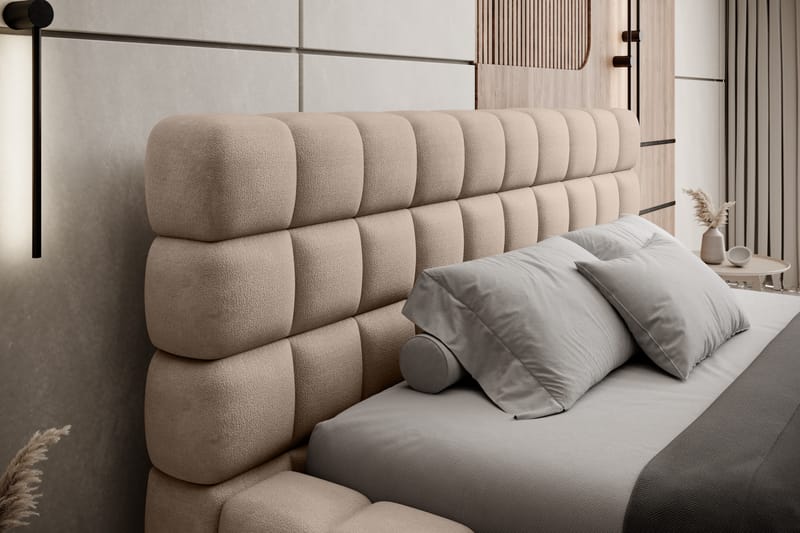 Dizzle Sengeramme 180x200 cm - Beige - Møbler - Senge - Sengeramme & sengestel