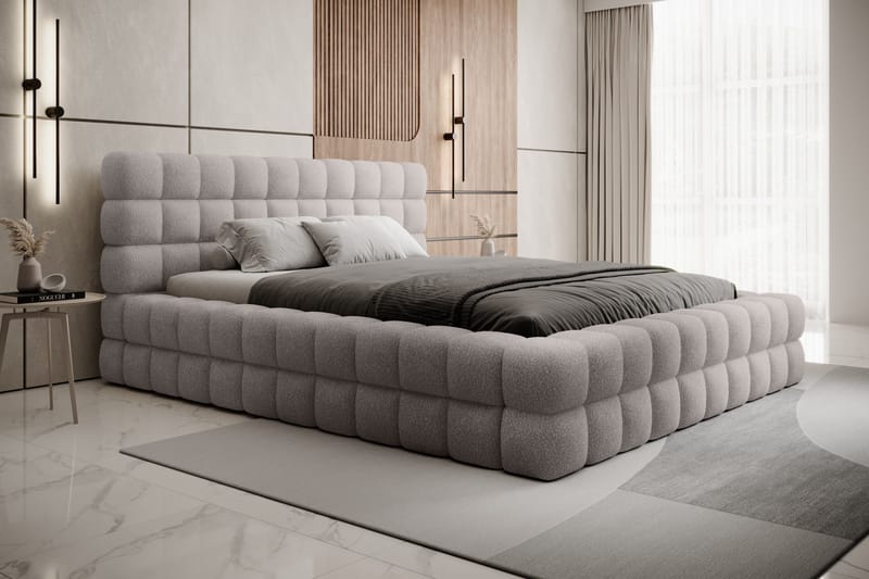 Dizzle Sengeramme 180x200 cm - Grå - Møbler - Senge - Sengeramme & sengestel