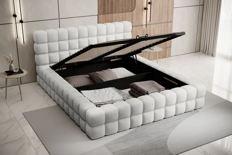 Dizzle Sengeramme 180x200 cm - Hvid - Møbler - Senge - Sengeramme & sengestel