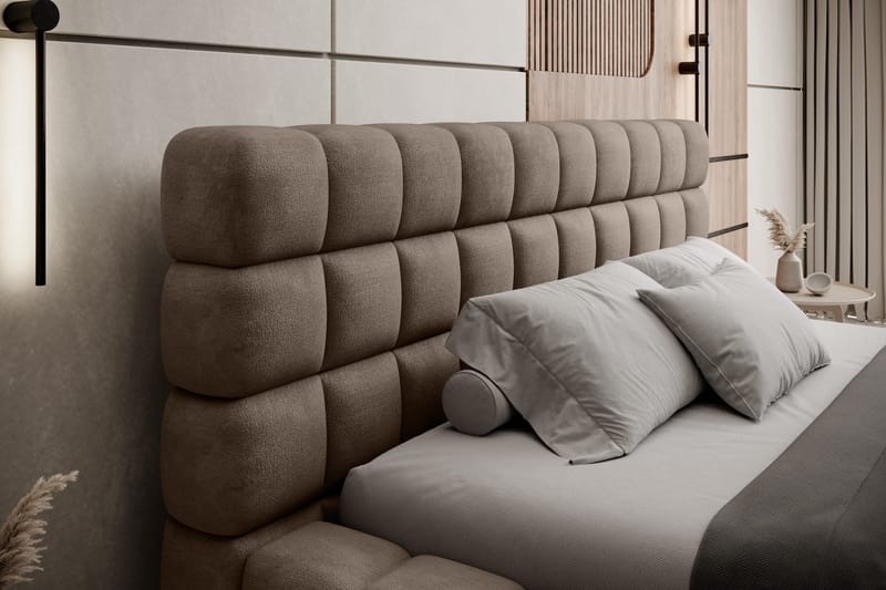 Dizzle Sengeramme 180x200 cm - Mørk beige - Møbler - Senge - Sengeramme & sengestel