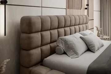 Dizzle Sengeramme 180x200 cm - Mørk beige - Møbler - Senge - Sengeramme & sengestel