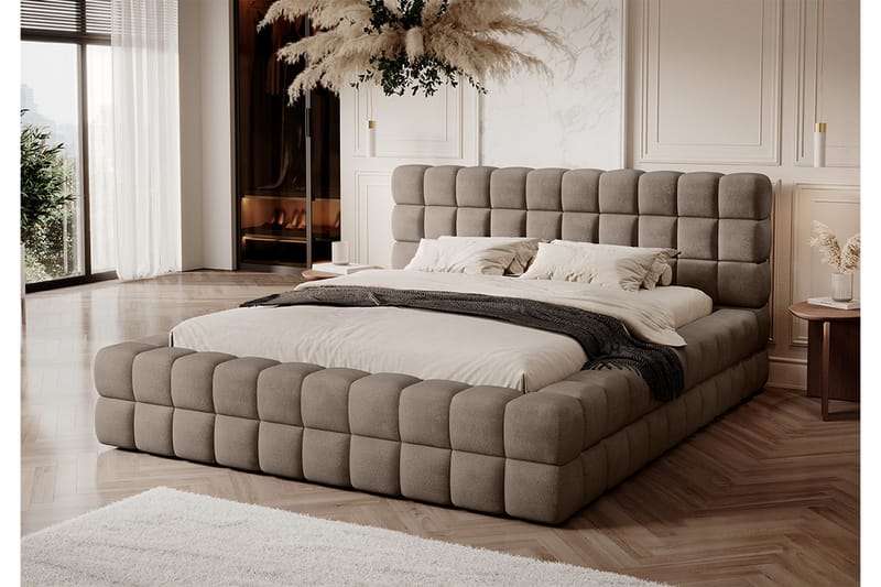 Dizzle Sengeramme 180x200 cm - Mørk beige - Møbler - Senge - Sengeramme & sengestel