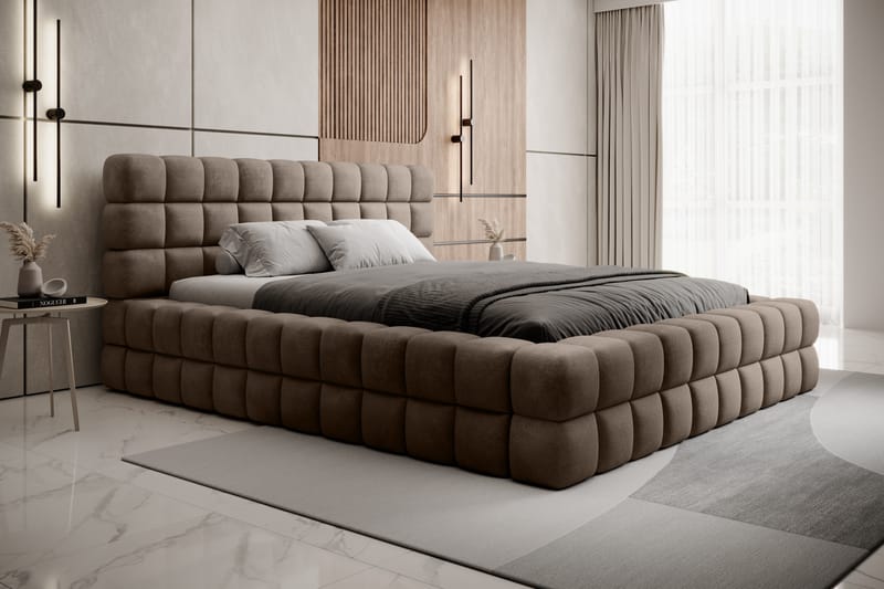 Dizzle Sengeramme 180x200 cm - Mørk beige - Møbler - Senge - Sengeramme & sengestel