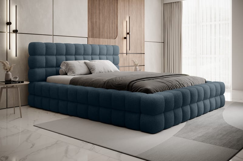 Dizzle Sengramme 140x200 cm - Blå - Møbler - Senge - Sengeramme & sengestel