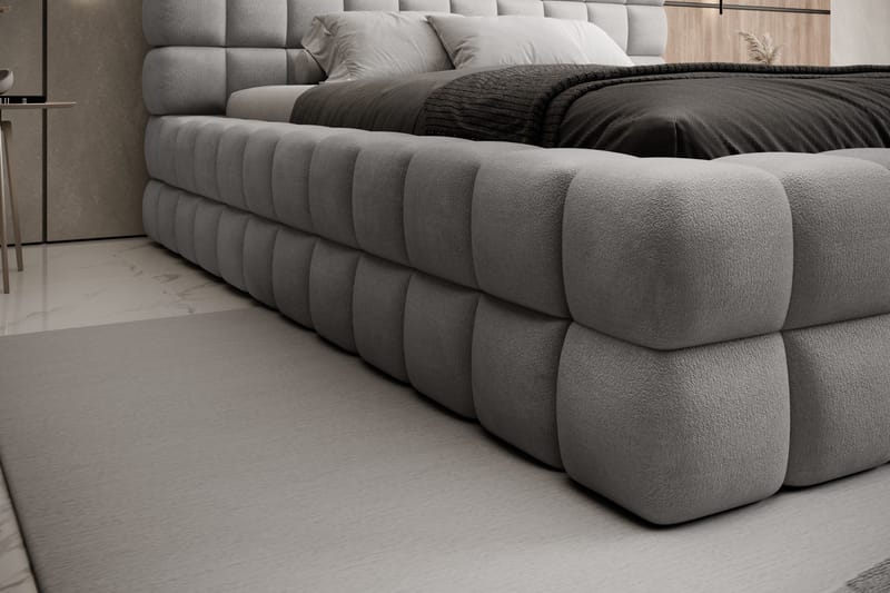 Dizzle Sengramme 140x200 cm - Grå - Møbler - Senge - Sengeramme & sengestel