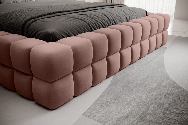 Dizzle Sengramme 180x200 cm - Rosa - Møbler - Senge - Sengeramme & sengestel
