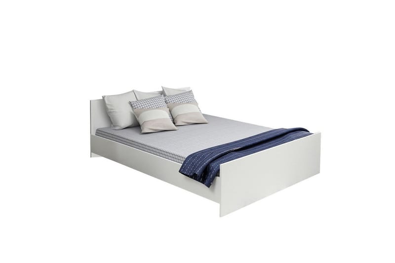 Dobbelt Sengeramme Fruitland Sengramme Hvid - 165 x 72 x 204 cm - Møbler - Senge - Sengeramme & sengestel