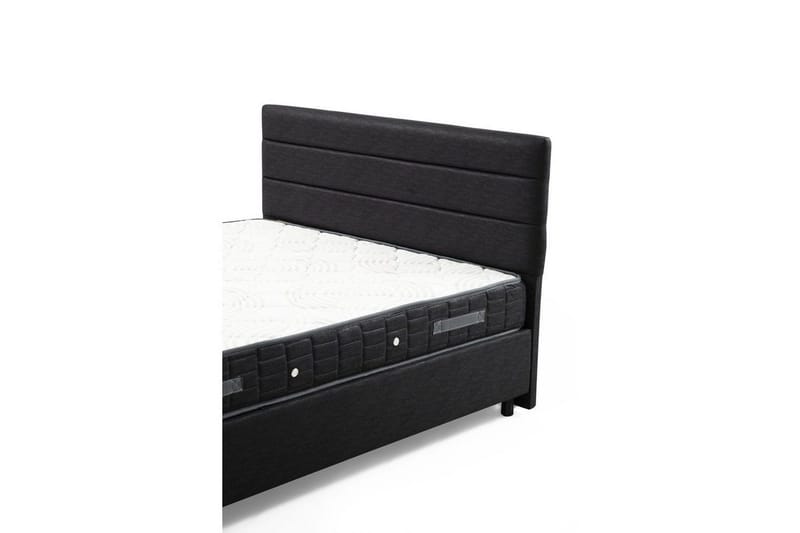 Dobbeltmadras, Base & Sengegærde Sonyi Sæt Antracit - 150 x 114 x 200 cm - Møbler - Senge - Sengeramme & sengestel